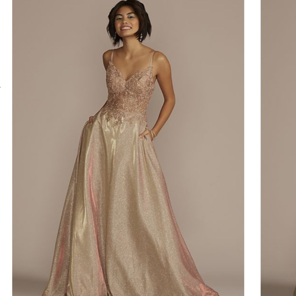 Elegant Shimmering Gown for prom, grad or special occasion. Size 8